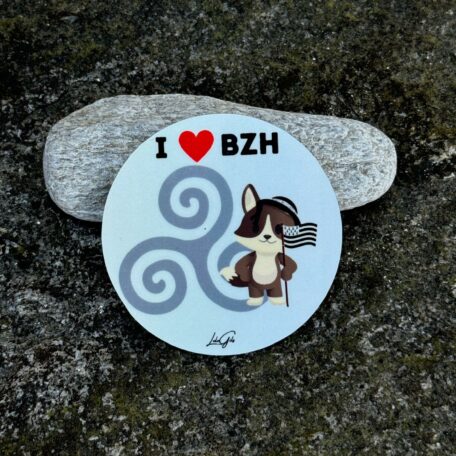 Magnets Scrapou I love BZH