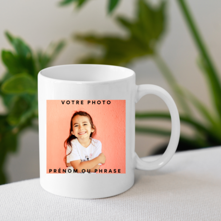 Mug personnalisable avec photo