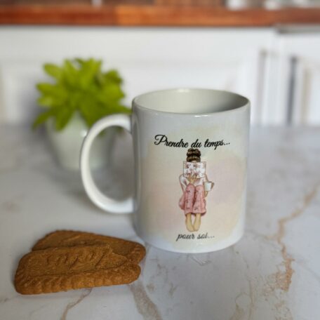 Mug en céramique Fille rose