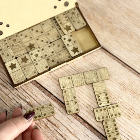 Jeu de voyage en bois Dominos Les Scrapouz