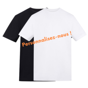 Tee-Shirt à personnaliser Noir Blanc STSM001 - Les Scrapouz